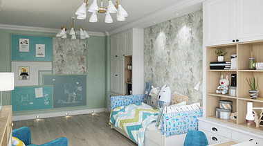 CG Interior Rendering For a Comfy Children’s Room