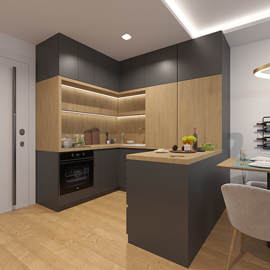 Small apartment, Interior Design