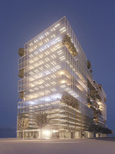 Rendering of the High Rise Office Building