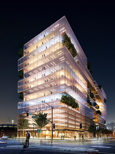 Rendering of the High Rise Office Building