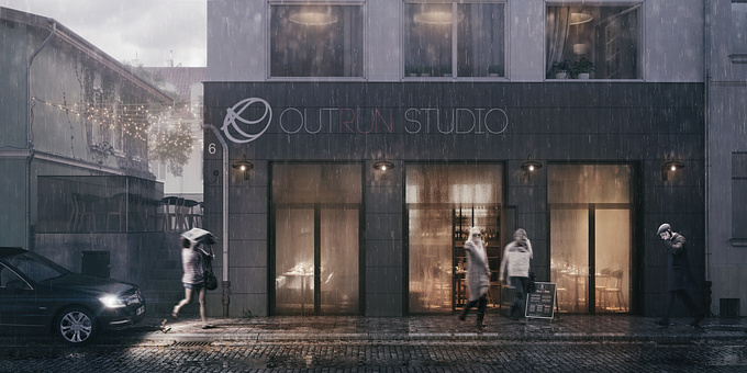 Outrun Studio - http://www.outrun-studio.com/
Restaurant exterior view