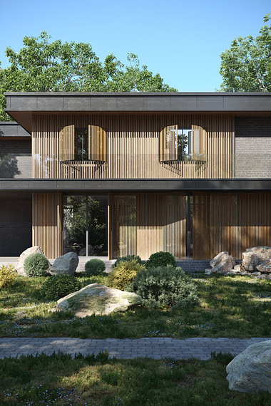 3D Rendering for a Stylish Exterior Design