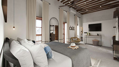 Hotel Interior 3D Visualization for The Neela Collection