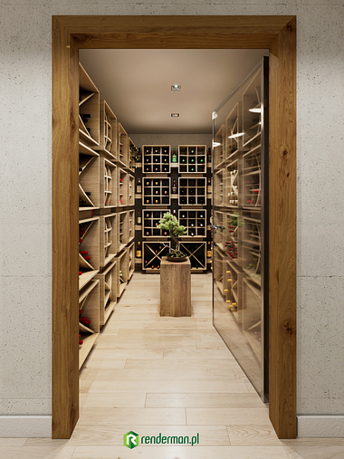 Wine storage room 