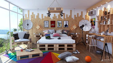 "Wooden_Bedroom"