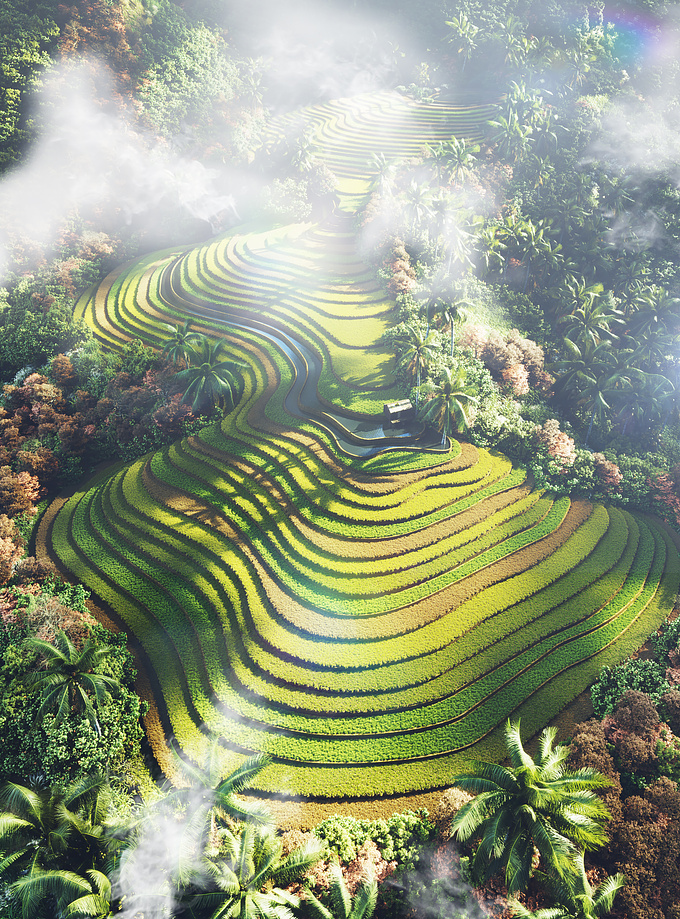 Rice Terraces Vietnam
sw: 3dmax, corona and PS
Thanks all C&C
People enjoy, the Vietnamese landscape, through 3D