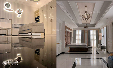Contemporary Style Glamorous Villa Décor Project in Dubai