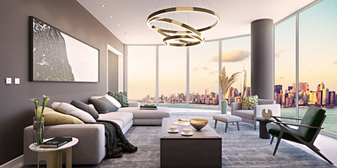 New York Penthouse Interior CGI