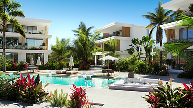 Modern Luxury Villa Oasis Visualization