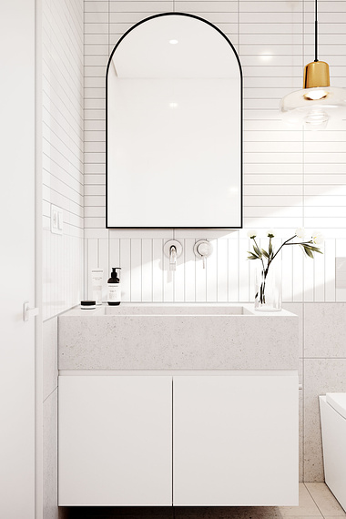 Art Deco Bathroom by Gustavo Furlan