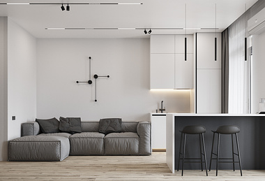 Apartment in minimalist style