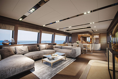 Ferretti Yacht 960 Interior 01