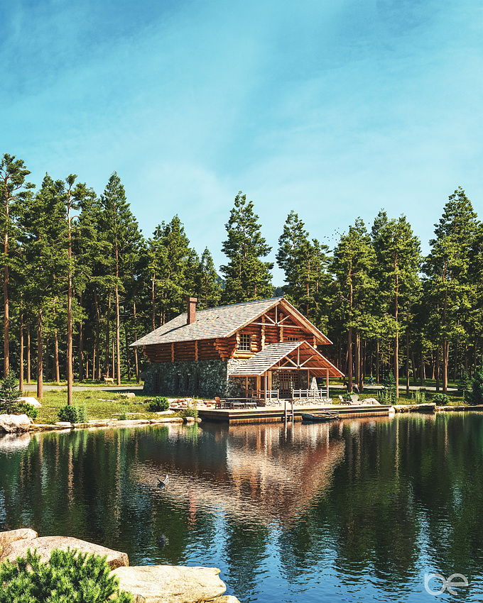 Lake Chalet
SW: 3ds Max | V-Ray | Photoshop
Thanks all!