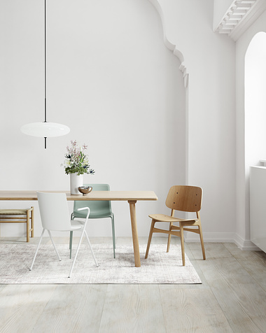 Interior scene with Fredericia furniture