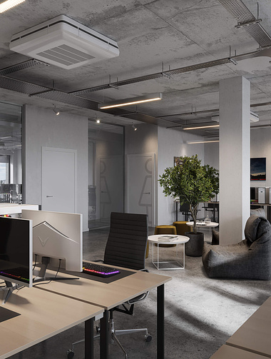 3D Render for a Modern Office