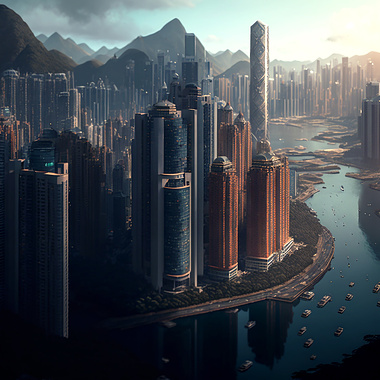 The Future of Hong Kong (MidJourney Test)