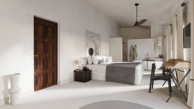 Hotel Interior 3D Visualization for The Neela Collection