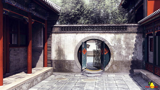 Likun Dong - http://Pear Designer
chinese ancient architecture
