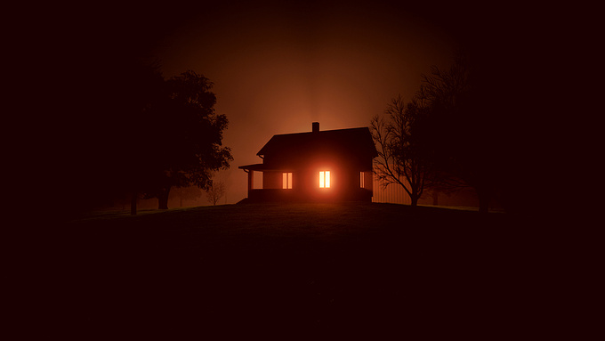 Red house inspiration from a blues song "Red House" by Jimi hednrix
3ds max, vray, photoshop