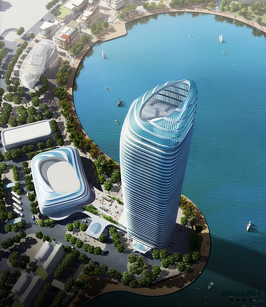 MixC Wuxi Hotel skyscraper tower rendering