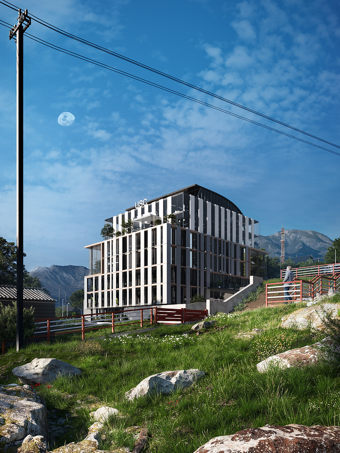 This are some images we did for a office building in Ushuaia Argentina

All images were done using 3ds max, vray and all post production made in photoshop