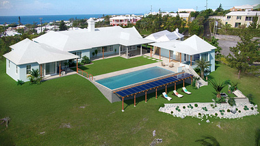 Bermuda Islands Villa - Aerial View