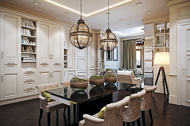 Livingroom architectural render