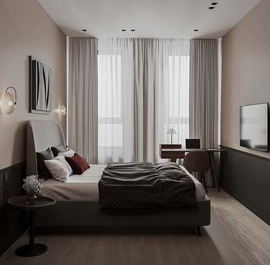 3d visualization, apartment in Moscow
