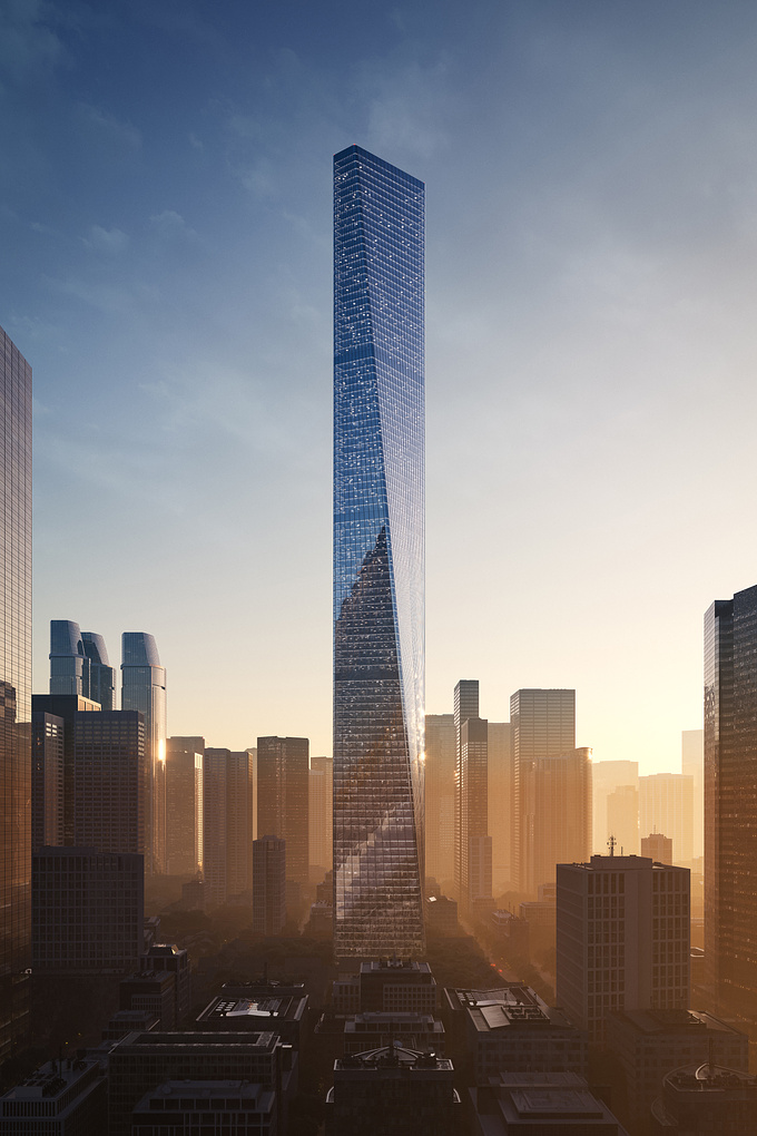Personal project of a skyscraper somewhere in Asia. The work was influenced by 6 years of living in China.
Architecture: Mike Komandovskii
Visualization: Mike Komandovskii