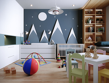 3D Render | Nursery Interior Design