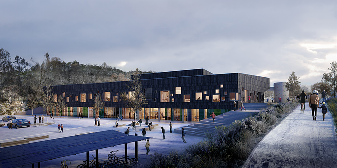 ZOA3D - https://zoa3d.com
We are proud to announce that we helped HLM Arkitektur to win the Alversund School Competition with this great wintery exterior image, that was created by Bence FALUSSY, CG Director @ ZOA.