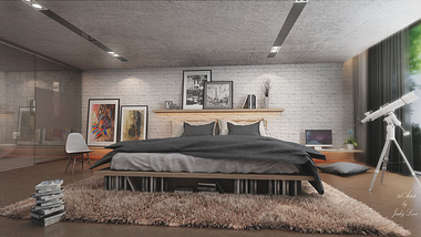 Loft bed room