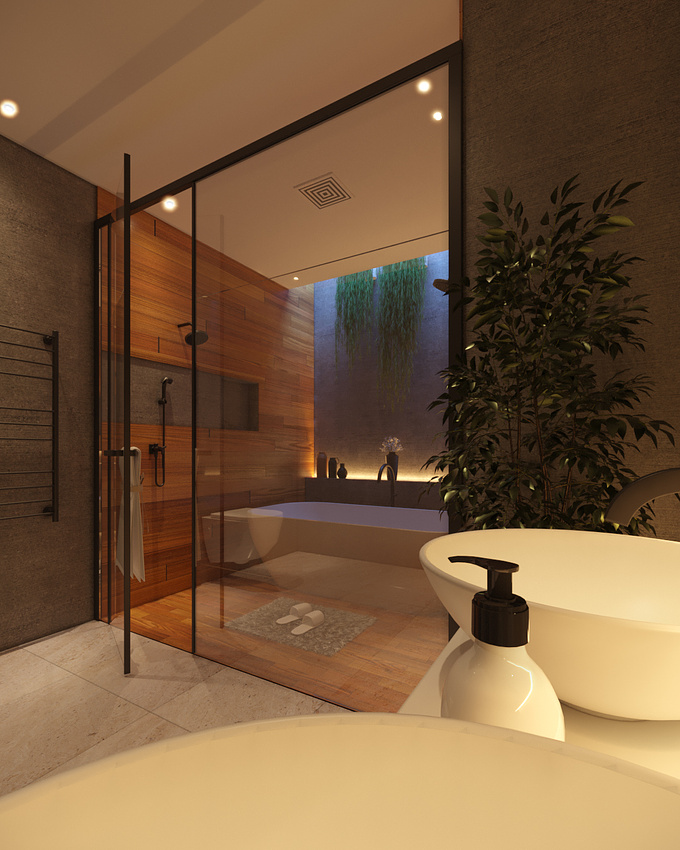 Shower room: Overcast and bluehour versions
Training: OF3D
@anderalencar

Software: 3Ds Max / Corona Renderer / Photoshop
Year: 2022