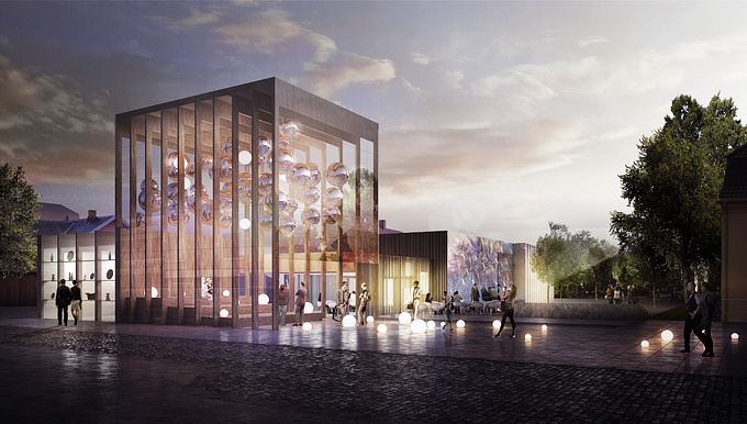 White Arkitekter - http://www.white.se
Competition entry for a new art gallery in Akershus Norway.