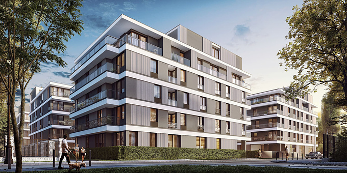 Housing estate in Warsaw - Iwicka Street
Developer: Yareal
Architectural design by Maas Projekt
2019
