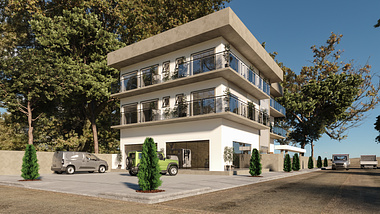 CGI - Commercial and Residential Building.