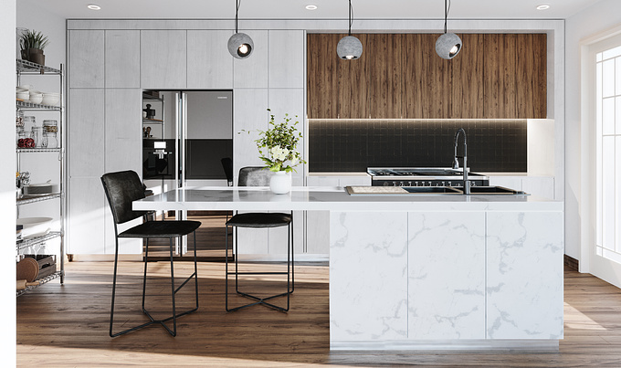 RSstudio
3 Palette Modern studio Kitchen

Personal project Modelled in 3dsmax and rendered with Corona