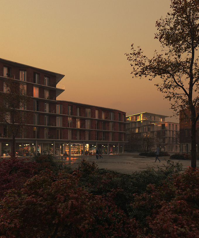 2nd place competition for a housing proposal. Beautiful design by ORGpermod!