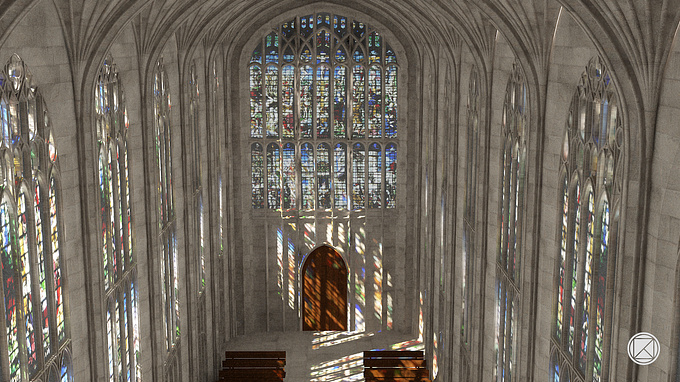 ///ANATOLIOWORLD - https://www.behance.net/ANATOLIOWORLD
Visualization of the cathedral in Cambridge