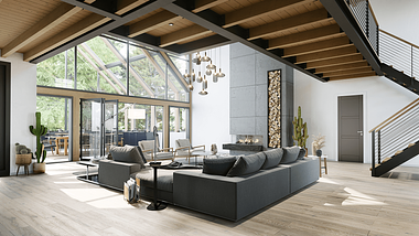 Photorealistic CGI for an Open Space House in Pennsylvania