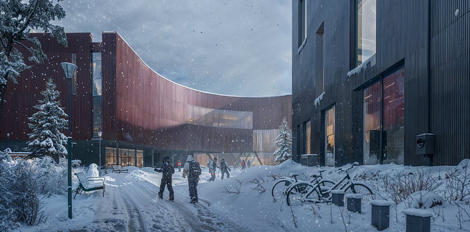 A Visual For a School In France , With A Snowy Day Mood 