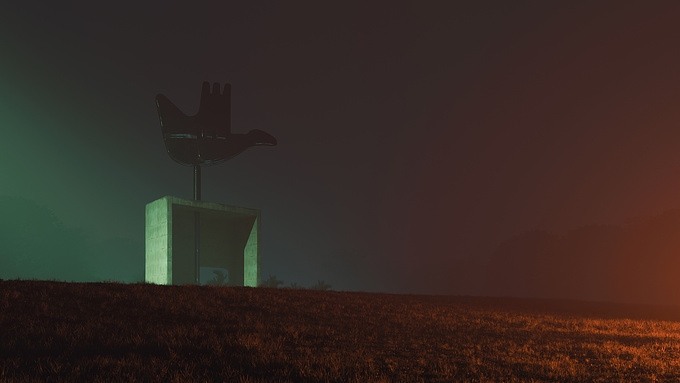 Open Hand is a CGI reportage aimed to depict and transform into a theatrical set the famous monument made by Le Corbusier in Chandigarh, India.

