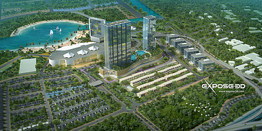 Aerial view of Ancol Coastavilla Jakarta
