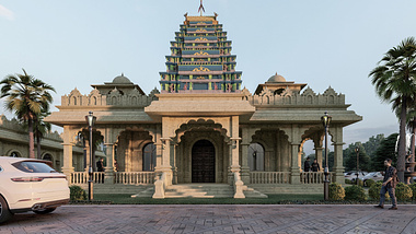 Hindu temple of Atlanta Design by ArchitectureDesigning.com