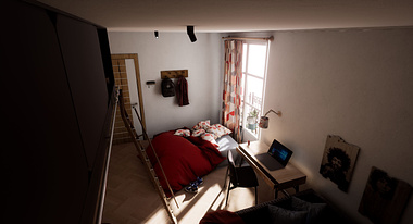 Realtime Render of a microapartment