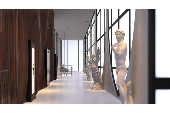 Architectural Competition for a Museum in Italy. 
This project was rendered in Twinmotion before the path-tracing tool was added to the latest update. 