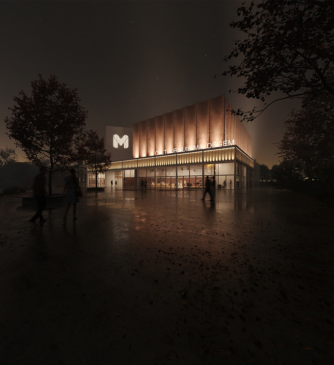 Culture house proposal in Maldegem, Belgium. With B2AI and Makeme