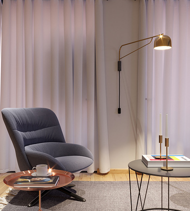 Livingroom visualization and interior design