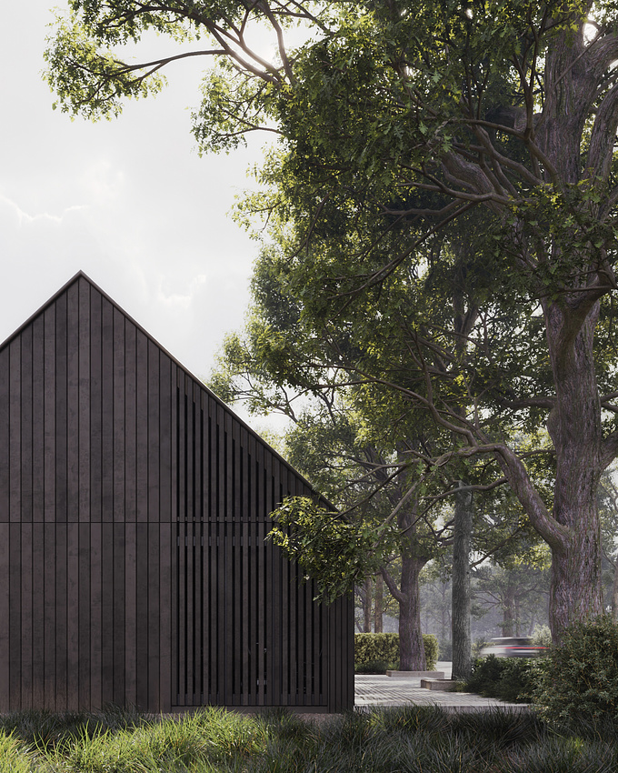 Black Barn 🏡🌲
Architects: studio] [Space architecten 
3d modeling and rendering: Alireza Khoshpayam
Software: 3ds Max, Chaos Corona, Quixel Megascans
( @autodesk_me @chaoscorona @quixelofficial) 
Location: Goirle, The Netherlands 
Area:  400 m² 