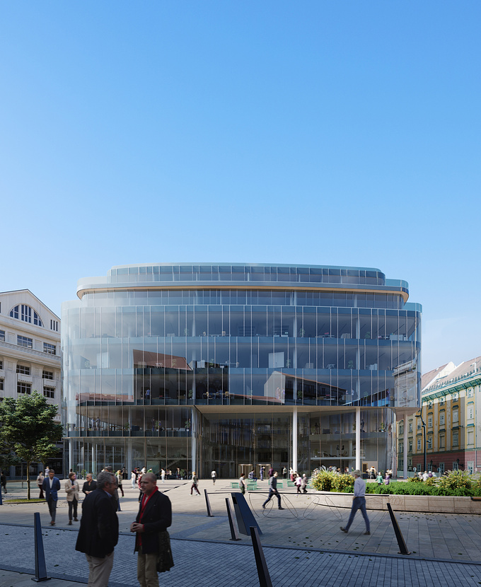 ZOA Studio - https://zoa3d.com
SZERVITA
The ancient sub-center Szervita Square in Budapest was loaning for some refhreshment for ages. Now the time seems ripe for some reflective glazed facade developed by Horizon Developments.
Rendering Created by Bence FALUSSY & Lautaro VOGEL @ ZOA3D